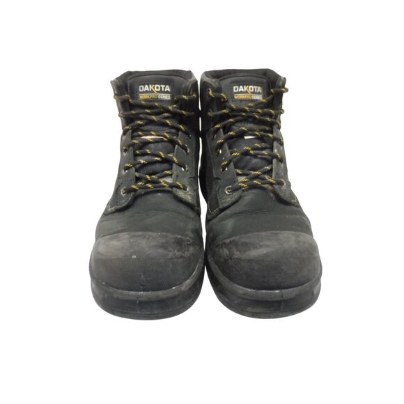 Dakota Men's 6'' 877 Steel Toe Steel Plate Work Boots Black Size 13M - Picture 2 of 9